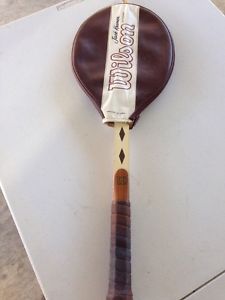 Vintage Wilson Pro Staff Jack Kramer Wood Tennis Racquet with Cover CLEAN!!