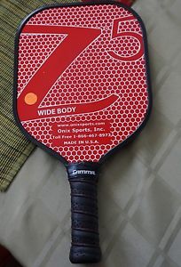 New Onix Sports Composite Z5 Widebody 8.6 oz Pickleball Paddle - Red Z-5