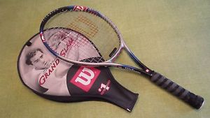 WILSON Pete Sampras signature GRAND SLAM Titanium Tennis Racquet with case