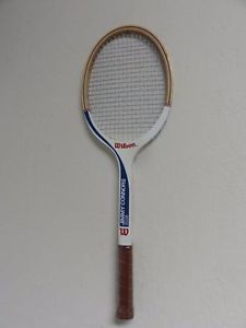 Near Mint Wilson Jimmy Connors ace Wood Tennis Racket with head cover 4 1/2L