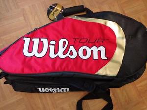 NEW 2010-2011 Wilson BLX TOUR Roger Federer 12 rackets Bag shoulder straps