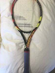 Babolat AeroPro Drive Limited Edition French Open Racket Strung With Natural Gut