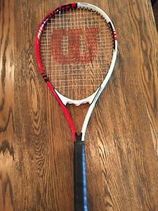 WILSON Federer 110 Power Strings Tennis Racket L4 4 1/2