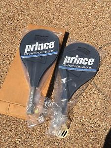 New-Prince Tennis Racquet Graphite Powerflex 110 Large 1988 Buick -2 Lot B
