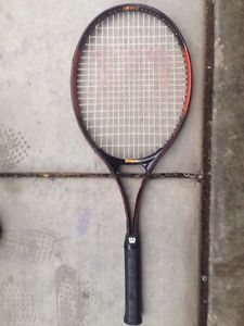 Wilson Avenger SPS tennis racquet L2 4 1/4 orange black mid plus frame geometry