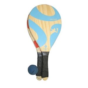 Frescobol Carioca ARTEGO Clicquot Trancoso Wooden Beach Bat and Ball