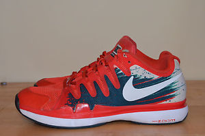 NIKE ZOOM VAPOR 9.5 TOUR Crimson Jade FEDERER Tennis 631458-613 US 6.5 EU 39