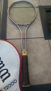 Wilson T2000 Steel Tennis Racquet Racket , Used by Jimmy Connors . Classic !
