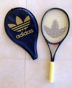 Adidas tennis raquet padded cover yellow handle  4 1/2