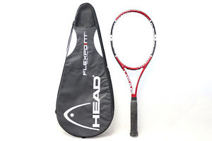 HEAD FLEXPOINT prestige Red×Black Tennis Racket Racquet 4 3/8(w/soft case)