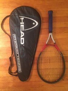 HEAD TI.S2 OVERSIZE 18X19 GRAPHITE TENNIS RACKET MINT W/CASE & NEW 4 1/4 GRIP