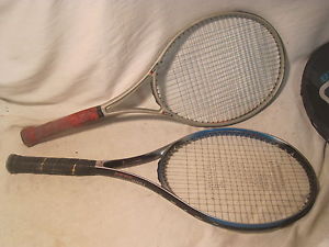 2 x pre-owned Tennis Racquet racquets racket oversize Spalding Prince Graphite +