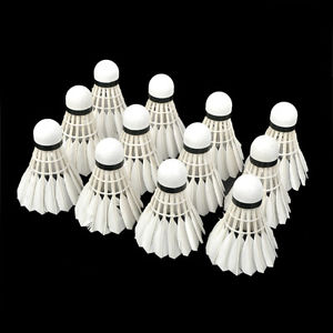 Profession Badminton Goose Feather Shuttlecocks White (12 PCS) 198097