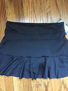 Inphorm Tennis Skirt Sz Small Blu Black Designer NWT $80 Retail Attached Shorts