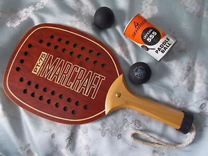 MARCRAFT Paddleball Racket Model PT-75  including 2 paddleballs