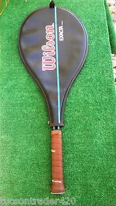 Vintage Wilson Exacta Midsize Tennis Racquet With Case & 4 5/8