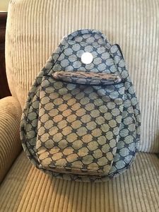 JETPAC BRONZE BROWN DIAMOND INSULATED COOLER TENNIS RACQUET BACKPACK SLING BAG