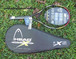 New Head i. X5 Adult racket  case 102 intelligence 5/8 midplus strung racket
