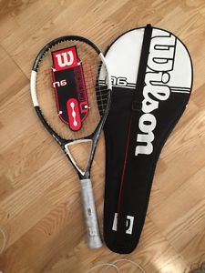 Wilson ncode n6 Oversized Tennis Racket Plus ncode n6 Case, Grip 4 3/8 HS3 New