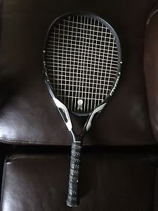 HEAD Metallix 10 Flexpoint Oversize Tennis Racket Black/Silver 4 1/2