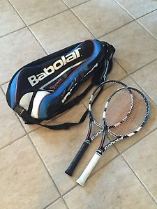(2) Babolat Pure Drive GT Lite size 0 (4) with Bag