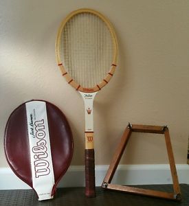 Wilson Jack Kramer Autograph Wood Tennis Racquet 4 3/8 Light w/ Original Cover