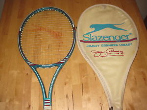 Vtg Slazenger JIMMY CONNORS LEGACY Tennis Racquet w Cover
