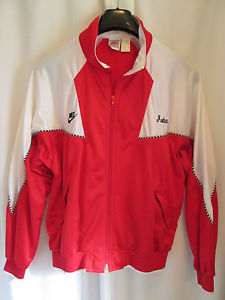 Vtg NIKE RED LABEL John McEnroe style rope piped tennis warm up jacket mens L
