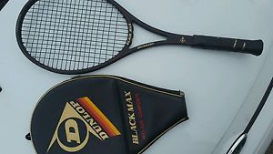 Dunlop Black Max Tennis Racquet with Cover L3 4 3/8 L