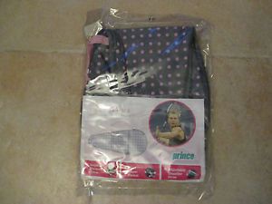 PRINCE MARIA SHARAPOVA SINGLE RACQUET TENNIS BAG PINK DOTS/GREY NEW IN BAG