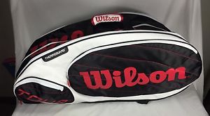 Wilson 12-15 Tennis Racquet Pro Tour Bag Thermoguard Moistureguard MINT