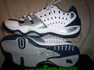 Prince Mens T22 Tennis Shoes Size 9 NIB Navy/White/Silver 8P984-853
