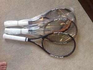 Three (3) Dunlop Pro Stock/Experimental Tennis Racquets 90