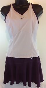 Nike Dri Fit Tennis Set Lavender Purple Racerback Tank S (4-6) Skirt XS (0-2)