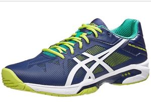 Asics Gel Solution Speed 3 Blue/White/Lime Men's Shoes