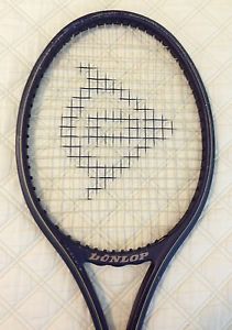 VINTAGE DUNLOP McENROE LIMITED 16X18 GRAPHITE TENNIS RACKET 4 1/4 LEATHER GRIP