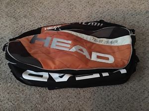 Head Tour Team Tennis Racquet Bag Orange Holds 12+ Racquets