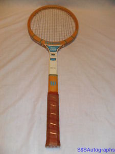 VTG VINTAGE 1970s CHRIS EVERT TOP SPIN BLUE WILSON WOODEN TENNIS RACQUET RACKET