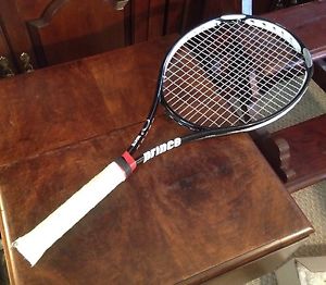 Prince O3 White 100 MP MIDPLUS Tennis Racquet Strung Racket Grip ~ 4 3/8