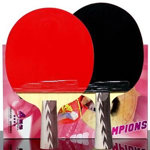 DHS 4-Star Table Tennis Racket Set One Penhold And Shakehand Style Bat Each