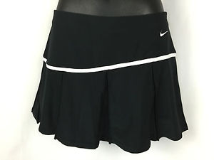 NIKE Team FITDRY Black & White Pleated Tennis Skort/Skirt - Size Medium MINT!