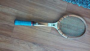 Vintage Wilson Stan Smith Autograph Tennis Racquet 4 3/4 speed flex fibre face