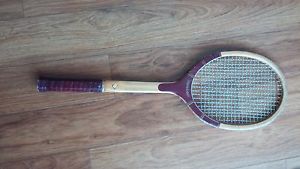 Vintage Dunlap Wood Tennis Raquet