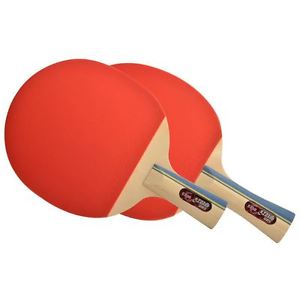 DHS E-E2F2 Table Tennis Racket Set One Penhold And Shakehand Style Bat Each