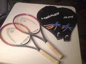 Set Of 2 Head TI Mirage  Tennis Racquets