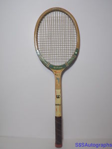 VTG ANTIQUE 1950s MARY HARDWICK FLIGHT MODEL WILSON WOODEN TENNIS RACQUET RACKET