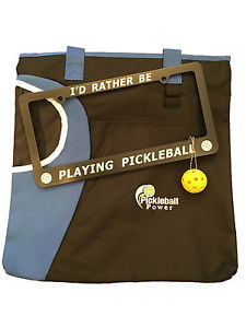 PICKLEBALL MARKETPLACE-Zipper Tote Bag, License Plate, Keychain -ALL FOR 1 PRICE