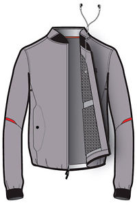 K-swiss performance Chaqueta hypercourt gull gray/fiery red