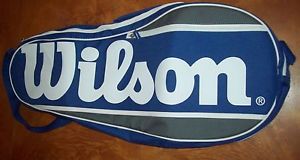 NIP WILSON TENNIS EQUIPMENT BAG ADJUSTABLE SHOULDER STRAP BLUE 28