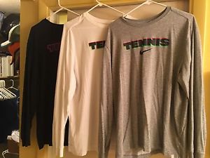 Nike Men's Tennis Dri-Fit Long Sleeve Tennis Shirts 2 XL - Lot Of Three Shirts